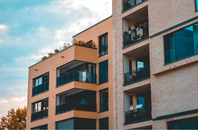 Low rise flats.